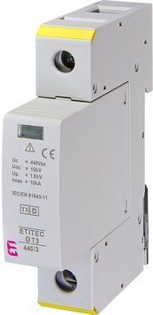 Обмежувач перенапруги ETITEC D T3 440/3 (1+0) 1p 2440419 фото