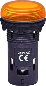 Лампа сигнальна LED матова ECLI-240A-A 240V AC (помаранчева) 4771234 фото