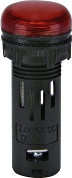 Лампа сигнальна LED матова ECLI-16-024C-R 24V AC/DC (&Oslash;16мм, червона) 4771600 фото