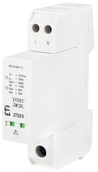 Обмежувач перенапруги ETITEC CM T23 275/20 (2+0, 1p, TNC-S) 2440650 фото