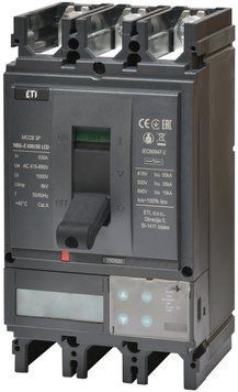 Авт. вимикач NBS-E 400/3S LCD 400A (50kA, (0.4-1)In/(1.5-12)In) 3P 4673117 фото