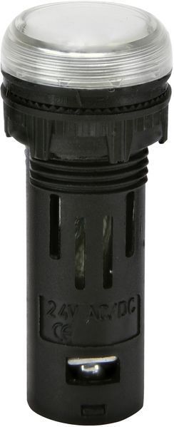 Лампа сигнальна LED матова ECLI-16-024C-W 24V AC/DC (&Oslash;16мм, біла) 4771605 фото