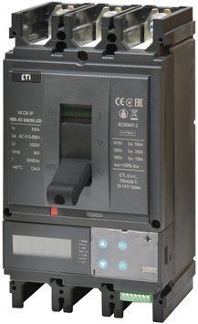 Авт. вимикач NBS-EC 400/3S LCD 400A (50kA, (0.4-1)In/(1.5-12)In) 3P 4673121 фото