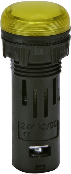 Лампа сигнальна LED матова ECLI-16-024C-Y 24V AC/DC (&Oslash;16мм, жовта) 4771602 фото
