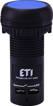 Кнопка моноблочна заглиблена ECF-10-B (1NO, синя) 4771454 фото