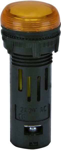 Лампа сигнальна LED матова ECLI-16-240A-A 240V AC (&Oslash;16мм, помаранчева) 4771609 фото