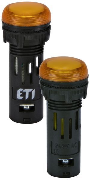 Лампа сигнальна LED матова ECLI-16-240A-A 240V AC (&Oslash;16мм, помаранчева) 4771609 фото