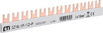 Шина живлення IZ 16/1F/12 (16мм2, 1P, 0.21м, Fork, 12mod.) 2921091 фото