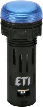 Лампа сигнальна LED матова ECLI-16-240A-B 240V AC (&Oslash;16мм, синя) 4771610 фото