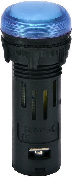 Лампа сигнальна LED матова ECLI-16-240A-B 240V AC (&Oslash;16мм, синя) 4771610 фото