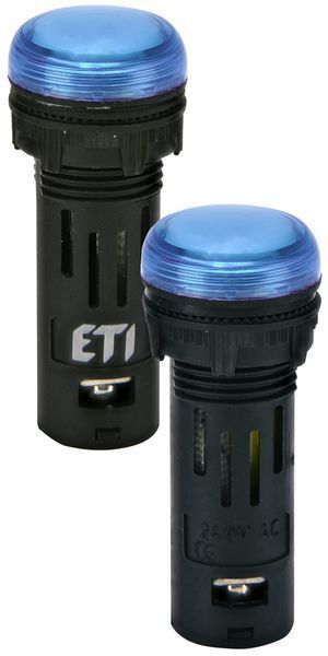 Лампа сигнальна LED матова ECLI-16-240A-B 240V AC (&Oslash;16мм, синя) 4771610 фото