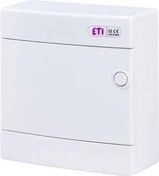 Щит зовнішн. розподільний ECT 8PO (8мод.білі дверцята) 1101005 фото