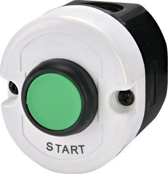 Кнопковий пост 1-модул. ESE1-V3 (Compact, "START", зелений, корп. сіро-чорний) 4771441 фото