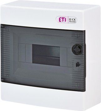 Щит зовнішн. розподільний ECT 8PT (8мод.проз.дверцята) 1101000 фото