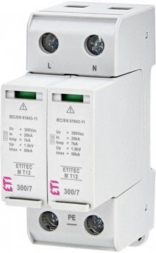 Обмежувач перенапруги ETITEC SM T12 300/12,5 (2+0, 2p, TNC-S) 2440542 фото