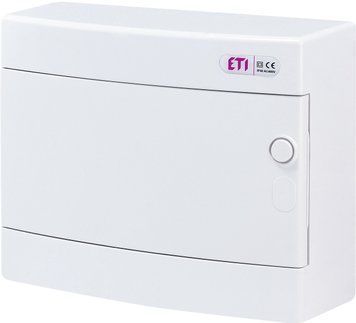 Щит зовнішн. розподільний ECT 12PO (12мод.білі дверцята) 1101006 фото