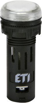 Лампа сигнальна LED матова ECLI-16-240A-W 240V AC (&Oslash;16мм, біла) 4771611 фото