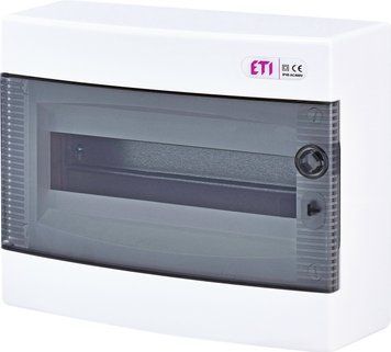 Щит зовнішн. розподільний ECT 12PT (12мод.проз.дверцята) 1101001 фото