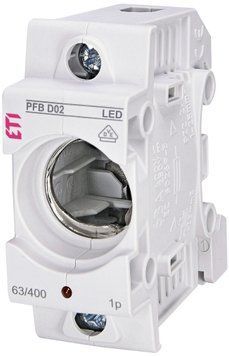 Тримач запобіжника PFB D02 1p LED (63А, E18) 2510022 фото