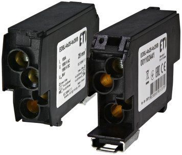 Блок розподільчий EDBJ-4x25-4x25/B (100A, 1000V AC/1500V DC, IN: 4x25, OUT: 4x25, чорний) 1102441 фото