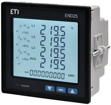 Аналізатор мережі END25-RS (96x96мм, 100-550V AC/DC, RS-485) 4656951 фото