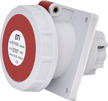 Розетка вбудована EEH-6353 IP67 (63A, 400V, 3P+N+PE) 4482089 фото
