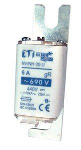 Запобіжник S000UQU/80/6A/690V aR (50kA) 4331003 фото
