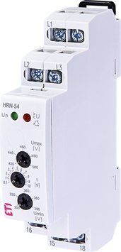 Реле контролю напруги і послід. фаз HRN-54 3x400AC (3F, 1x8A_AC1) без нейтралі 2471416 фото