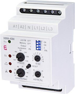 Реле контролю напруги HRN-43N 230V (3F, 2x16A_AC1) з нейтраллю 2471404 фото