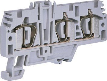 Клема пружинна ESP-HMM.4/1+2 (4 мм2, сіра, 1вх.+2вих.) 3903234 фото