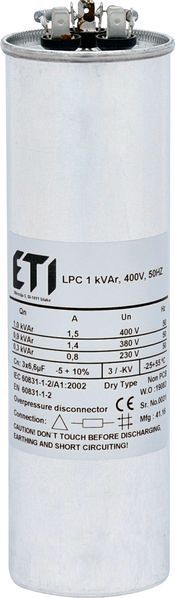 Конденсаторна батарея LPC 1kVAr (400V) 4656700 фото