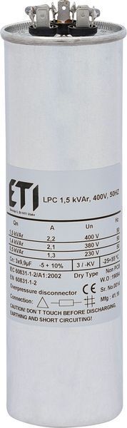 Конденсаторна батарея LPC 1,5kVAr (400V) 4656701 фото