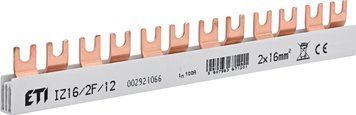 Шина живлення IZ 16/2F/12 (16мм2, 2P, 0.21м, Fork, 12mod.) 2921066 фото