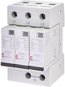 Обмежувач перенапруги ETITEC V T12 280/12,5 (3+0) RC 2442915 фото