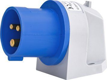 Вилка настінна EP-1632 IP44 (16A, 230V, 2P+PE) 4482058 фото
