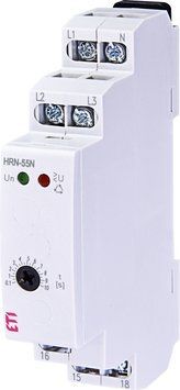 Реле контролю послід. і обриву фаз HRN-55N 3x400/230AC (3F, 1x8A_AC1) з нейтраллю 2471432 фото