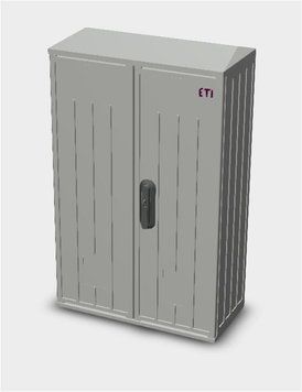 Шафа поліестерова KVR 80-53-25 P (В823хШ529хГ250, однодверна, плоский дах) 1602116 фото