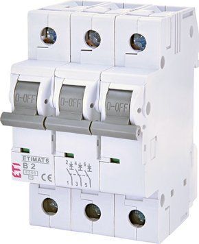 Автоматичний вимикач ETIMAT 6 3p B 2А (6 kA) 2115510 фото
