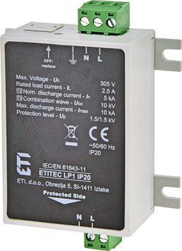 Обмежувач перенапруги ETITEC LP1 IP20 2442981 фото