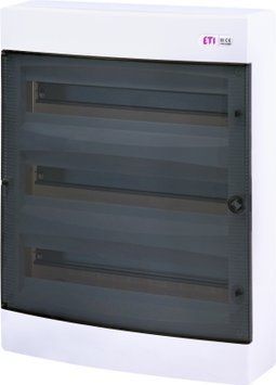 Щит зовнішн. розподільний ECT 3x18PT (54мод.проз.дверцята) 1101040 фото