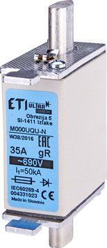 Запобіжник M000UQU-N/35A/690V gR 4331023 фото