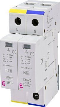 Обмежувач перенапруги ETITEC C T2 275/20 (1+1) 2p 2440401 фото