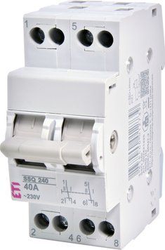 Перемикач навантаження SSQ 240 "1-0-2", 2p 40A 2421425 фото
