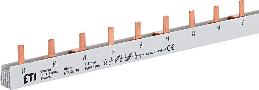 Шина живлення IZS 16/3F/30 (16мм2, 3P, 1.05м, Pin, 30mod.) 2921264 фото