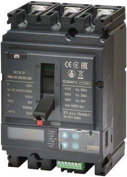 Авт. вимикач NBS-EC 100/3L LCD 100A (36kA, (0.4-1)In/(1.5-12)In) 3P 4673051 фото