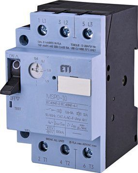 Авт. вимикач захисту двигуна MSP0-1,0 (0,25 kW, 0.6-1A) 4646619 фото