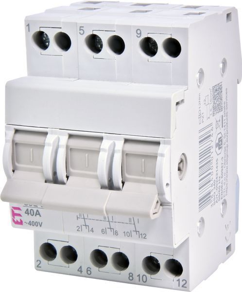 Перемикач навантаження SSQ 340 "1-0-2", 3p 40A 2421435 фото