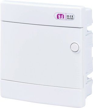 Щит внутр. розподільний ECМ 8PO (8мод.білі дверцята) 1101014 фото