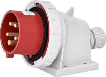 Вилка настінна EPH-1653 IP67 (16A, 400V, 3P+N+PE) 4482068 фото