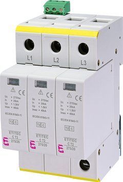 Обмежувач перенапруги ETITEC C T2 275/20 (3+0) 3p, RC 2440400 фото